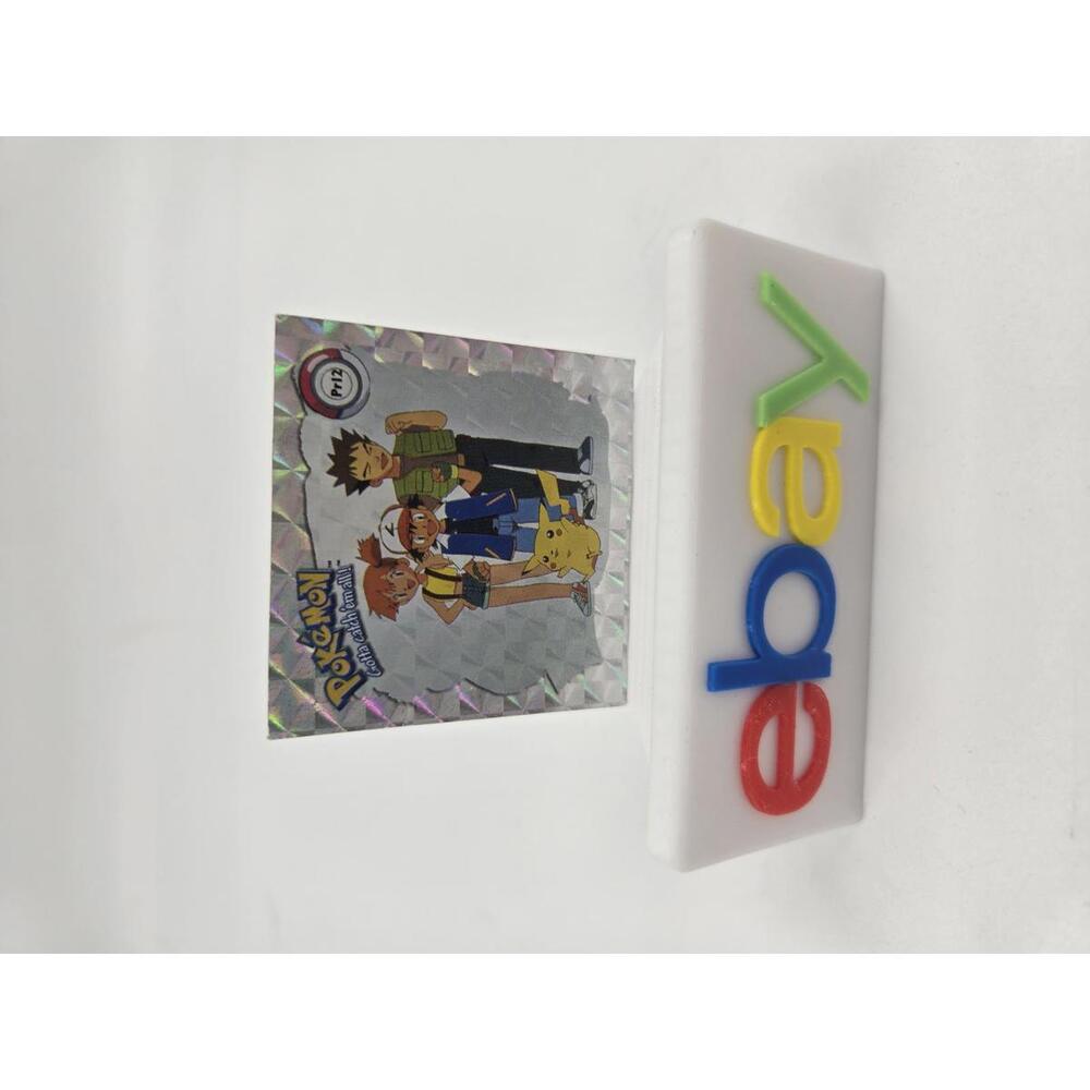 Ash and Friends PR12 Pokemon Artbox Sticker Prizm Series 1 1999
